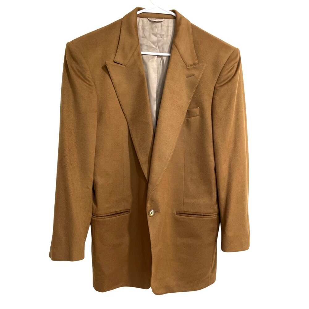 Pashima Alashan Pure Mongolian Cashmere Mens Blazer Jacket Size 42